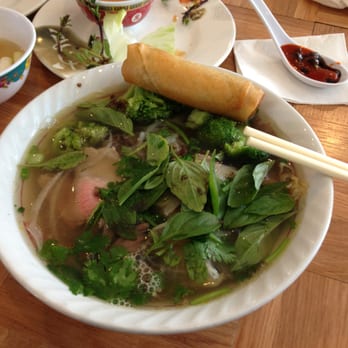 Pho 75 - Pho with my spring roll! - Vietnamese Near Me - Rockville, Maryland