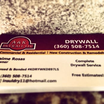 A&K Drywall - This is a business we can do services in Olympia Tacoma Seattle - Drywall Installation & Repair Near Me - Centralia, Washington A&K Drywall - This is a business we can do services in Olympia Tacoma Seattle - Drywall Installation & Repair Near Me - Centralia, Washington