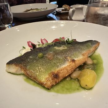 Olea - Sea bass with salsa verde - Spanish Near Me - New Haven, Connecticut