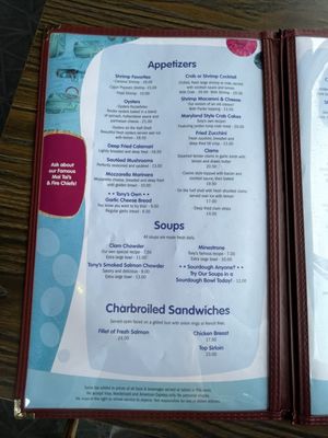 Menu photo 2 Tony's on the Pier Redondo Beach, CA Menu photo 2 Tony's on the Pier Redondo Beach, CA