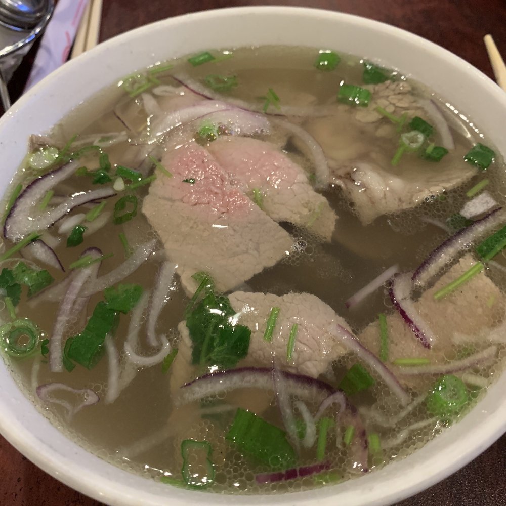 Pho 20 - Rare beef flank brisket pho no tendon or tripe options yelp score 3 - Vietnamese Near Me - Avon, Colorado