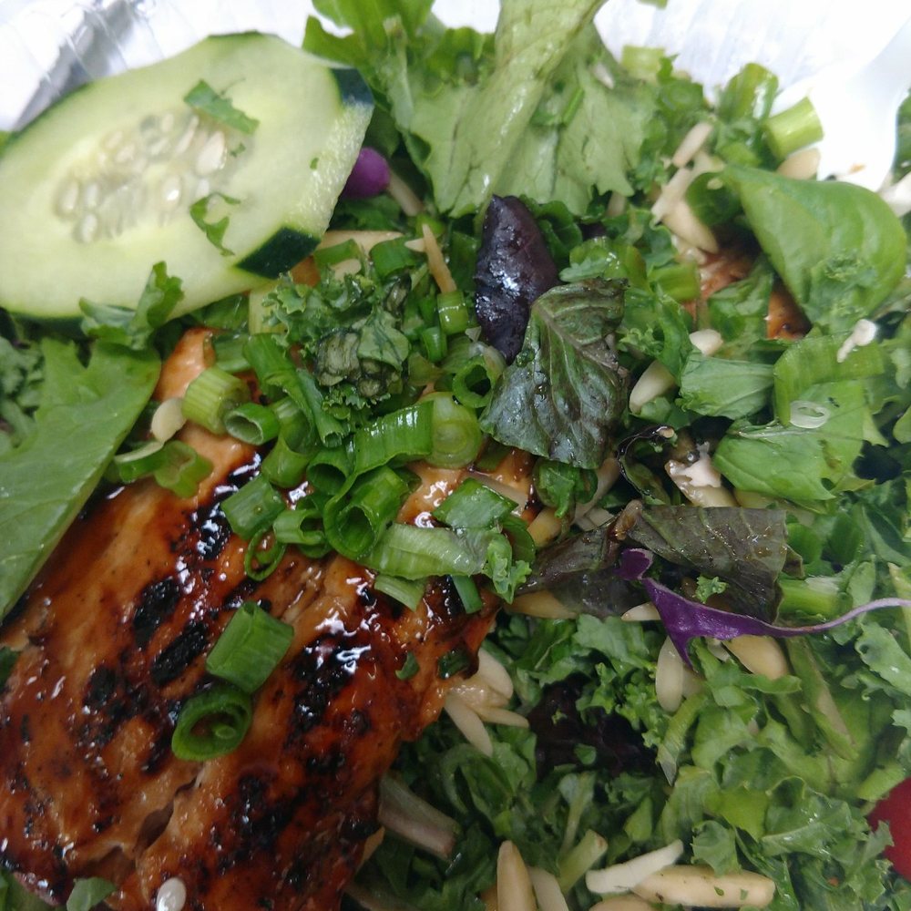 WaBa Grill - Yummy salmon salad! - Fast Food Near Me - Rancho Cucamonga, California WaBa Grill - Yummy salmon salad! - Fast Food Near Me - Rancho Cucamonga, California