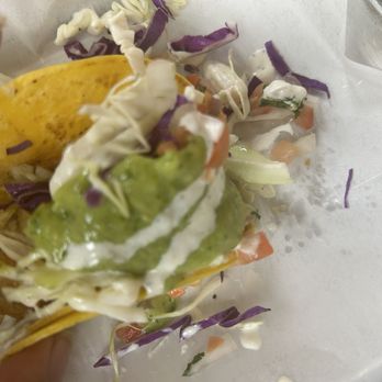 Sonora Grill - Half eaten fish taco. - Mexican Near Me - Moreno Valley, California Sonora Grill - Half eaten fish taco. - Mexican Near Me - Moreno Valley, California