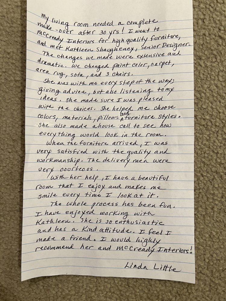 MCCREADY INTERIORS FURNITURE STORE Updated July 2024 784 N