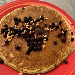Blue corn pancakes