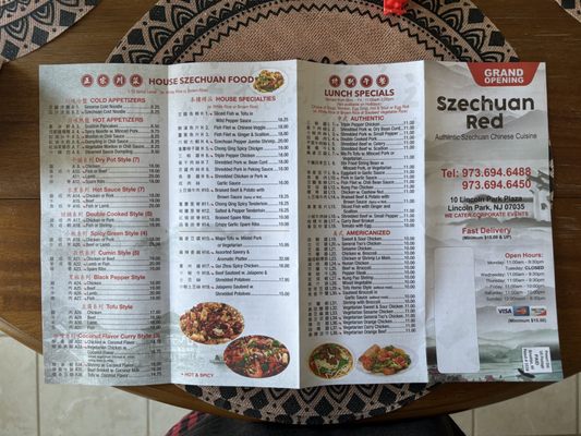 Menu photo 2 Szechuan Red Lincoln Park, NJ