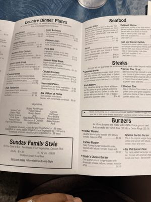 Menu photo 3 Timberwoods Family Restaurant Morganton, NC