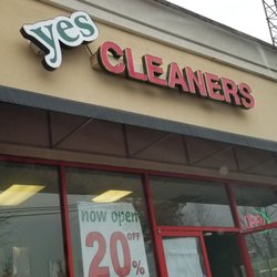 Yes Cleaners - Yes cleaner sign