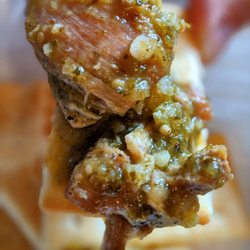 Alameda Homemade - Chicken Chili Verde (on crackers)