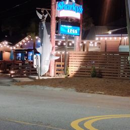 The only thing worth going to sharkys for, a photo op with a dangling shark. The only thing worth going to sharkys for, a photo op with a dangling shark.