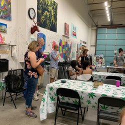 colorado cannibis tours - Sitting in the waiting room before the tour!