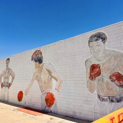 Mural Painting - Recycled Propaganda. Arts District. Las Vegas, Nevada