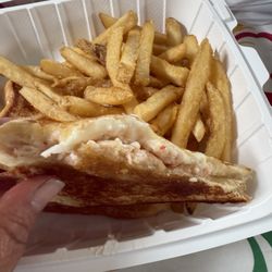 Pete's Belly Bustazs - Lobster Melt Sandwich with Fries