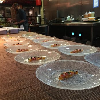 EL Ideas - Our view from our Front Row seats. Chefs prepping course 1. - New American Near Me - Chicago, Illinois EL Ideas - Our view from our Front Row seats. Chefs prepping course 1. - New American Near Me - Chicago, Illinois
