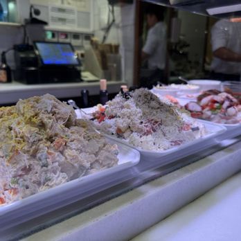 Ciutat Comtal - Various seafood salads - Tapas Bars Near Me - Barcelona, B