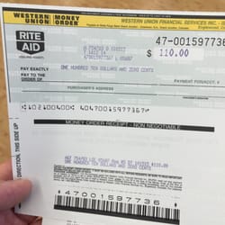 Rite Aid - Didn't know they did money orders here
