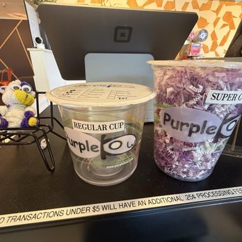 Purple Kow - Cup sizes--regular doesn't fit in a car cup holder - Coffee & Tea Near Me - Roseville, California Purple Kow - Cup sizes--regular doesn't fit in a car cup holder - Coffee & Tea Near Me - Roseville, California