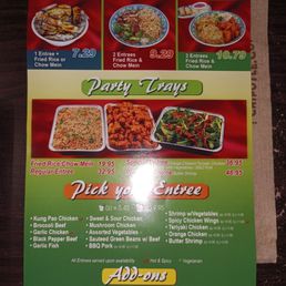 Back of menu pamphlet Back of menu pamphlet