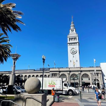 Harry Bridges Plaza - Harry Bridges Plaza and the Ferry Building. - yup, that monument on the left. The clock tower is the Ferry building. - Landmarks & Historical Buildings Near Me - San Francisco, California