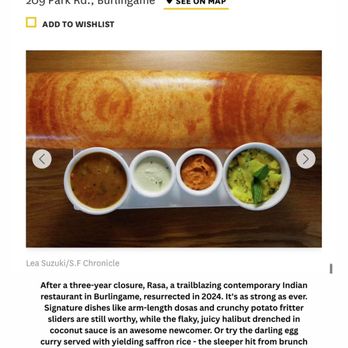 Rasa - Burlingame - Rasa named amongst the top 25 restaurants in the Bay Area - Indian Near Me - Burlingame, California Rasa - Burlingame - Rasa named amongst the top 25 restaurants in the Bay Area - Indian Near Me - Burlingame, California