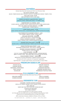 Menu photo 7 The Point Osprey, FL Menu photo 7 The Point Osprey, FL