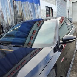 After tint was applied.