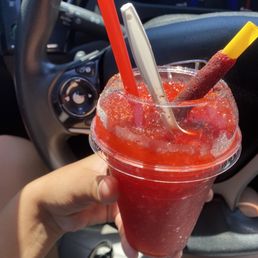 Watermelon and Chamoy Raspado Watermelon and Chamoy Raspado
