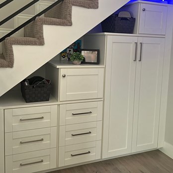 MrMikes Organizational Designs - Under the stairs storage and closet - Interior Design Near Me MrMikes Organizational Designs - Under the stairs storage and closet - Interior Design Near Me