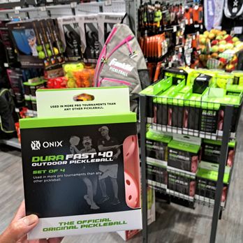 DICK'S Sporting Goods - OMG, I love this shade of pink for the ONIX Dura Fast 40 pickleballs! - Outdoor Gear Near Me - Roseville, California DICK'S Sporting Goods - OMG, I love this shade of pink for the ONIX Dura Fast 40 pickleballs! - Outdoor Gear Near Me - Roseville, California