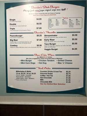 Menu photo 7 Bearden's Rocky River, OH