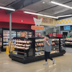 Brookshire Brothers - Closer image of the meat counters.. There is also a outside eating area which is really nice.