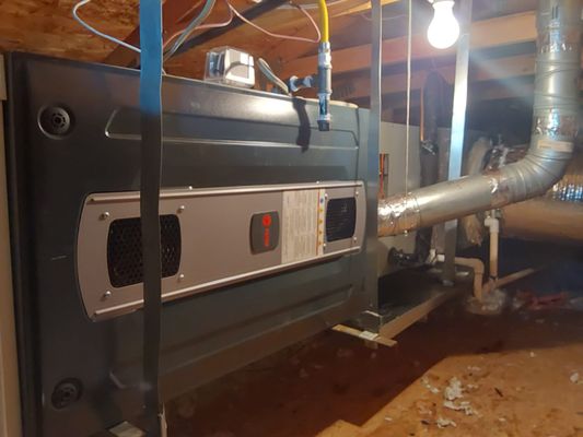 Trane Gas Furnace in Attic - Installed in attic . Trane Gas Furnace in Attic - Installed in attic .