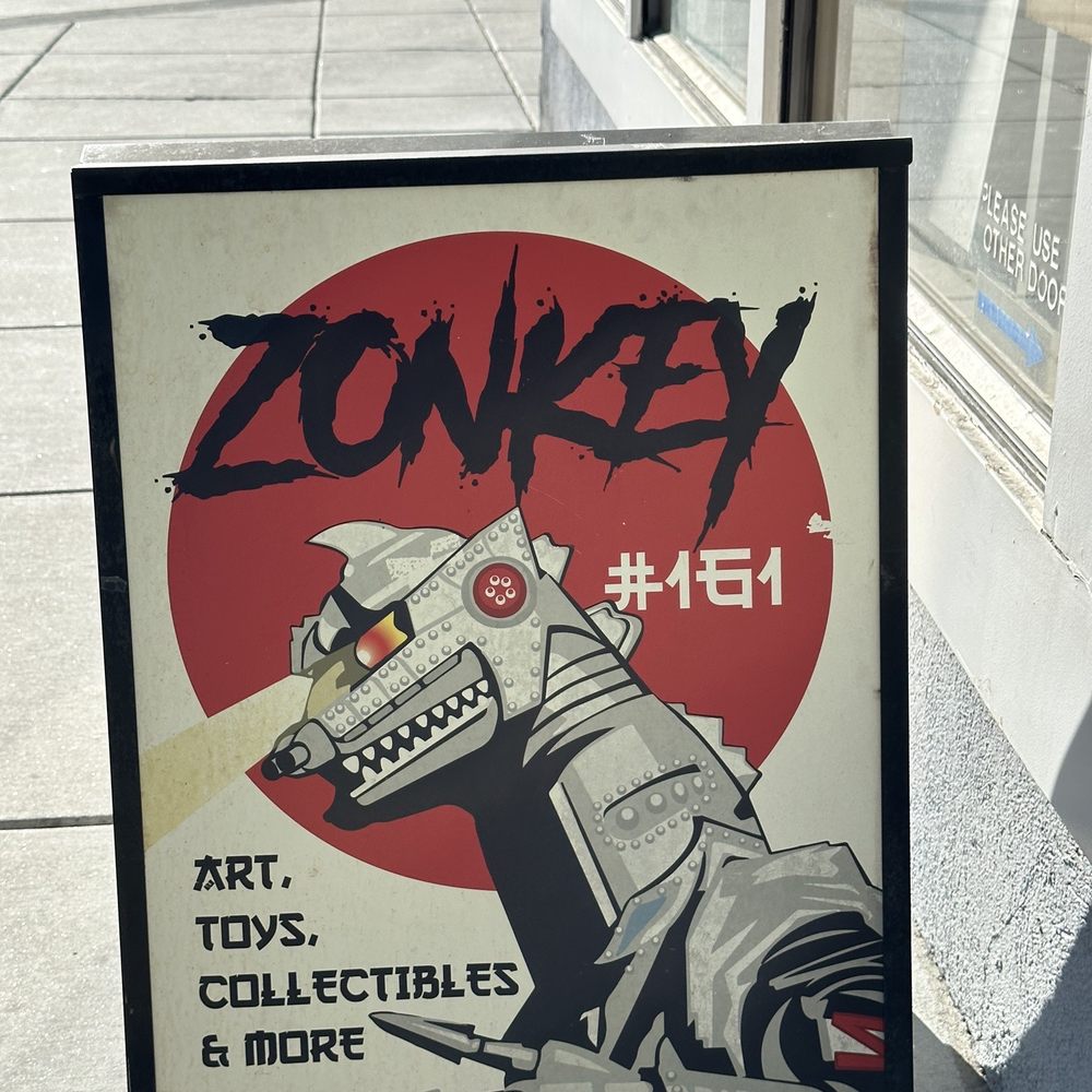 Zonkey - Sign on sidewalk - Toy Stores Near Me - San Jose, California Zonkey - Sign on sidewalk - Toy Stores Near Me - San Jose, California