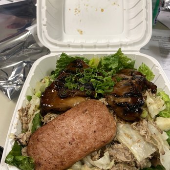 Hamada General Store - Mixed plate with all tossed. (Teri chicken, kalua pig, spam) - Salad Near Me - Honolulu, Hawaii Hamada General Store - Mixed plate with all tossed. (Teri chicken, kalua pig, spam) - Salad Near Me - Honolulu, Hawaii