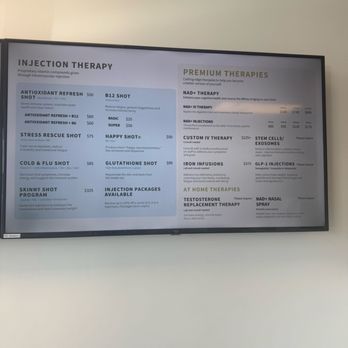 Hydration Room - Huntington Beach - Adams Ave - Menu - IV Hydration Near Me - Huntington Beach, California