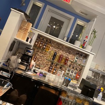 Ellicott Distilling - a kitchen with blue walls - Distilleries Near Me - Ellicott City, Maryland