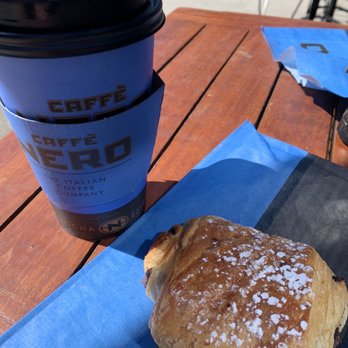 Caffè Nero - Chai Latte and Chocolate Croissant - Coffee & Tea Near Me - Boston, Massachusetts