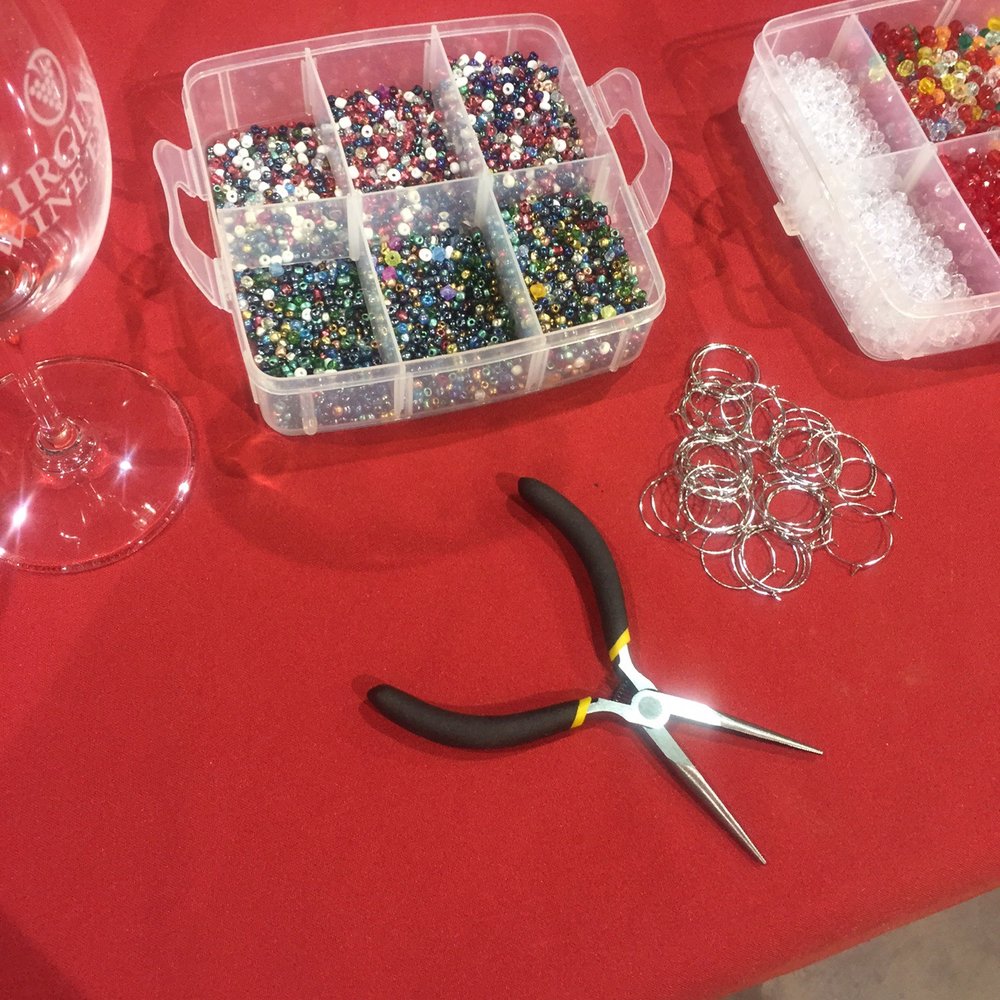 Virginia Wine Expo - Wine glass charm making at the YELP table - Festivals Near Me - Richmond, Virginia Virginia Wine Expo - Wine glass charm making at the YELP table - Festivals Near Me - Richmond, Virginia