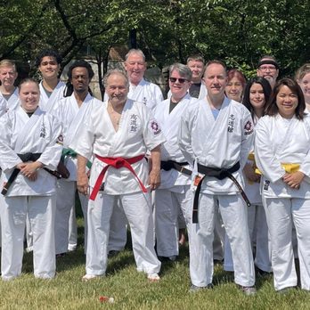 Virginia Dojo - When the weather is nice, Sensei had the class outside of the dojo for some fresh air. - Karate Near Me - Alexandria, Virginia