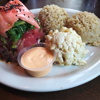 Hapa J's - Poke, brown rice and Mac salad - Hawaiian Near Me - San Clemente, California