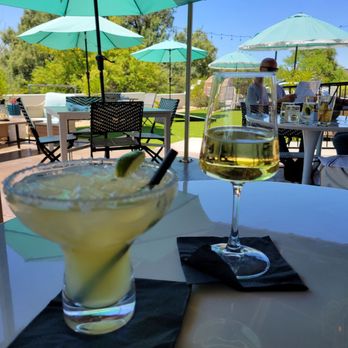 Kiki Rae's - My double shot patron respoado  margarita and chardonnay - Desserts Near Me - Cave Creek, Arizona