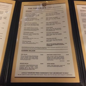 Tomahawk Barbeque - Inside of menu~ - Barbeque Near Me - North Vancouver, British Columbia