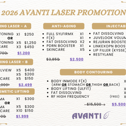 2026 Avanti Laser Promotion