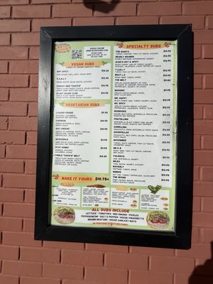 Menu photo 2 Irving Subs San Francisco, CA
