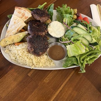 Hellenic - Beefteki Platter - Greek Near Me - Coral Springs, Florida Hellenic - Beefteki Platter - Greek Near Me - Coral Springs, Florida