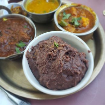 Himalayan Kitchen - Dhindo with goat curry and vegetables. - Himalayan/Nepalese Near Me - Santa Barbara, California Himalayan Kitchen - Dhindo with goat curry and vegetables. - Himalayan/Nepalese Near Me - Santa Barbara, California