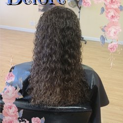 My hair before & after