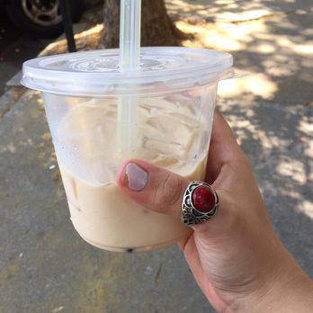 Open Rice Kitchen - Jasmine green tea boba milk tea - Chinese Near Me - Davis, California Open Rice Kitchen - Jasmine green tea boba milk tea - Chinese Near Me - Davis, California