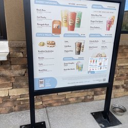 Menu at walk up