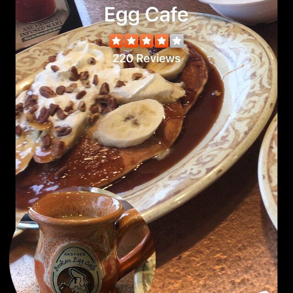 Another Broken Egg Cafe - Got too attached to this delicious pancakes!! Great coffee!! - Breakfast & Brunch Near Me - Shenandoah, Texas Another Broken Egg Cafe - Got too attached to this delicious pancakes!! Great coffee!! - Breakfast & Brunch Near Me - Shenandoah, Texas